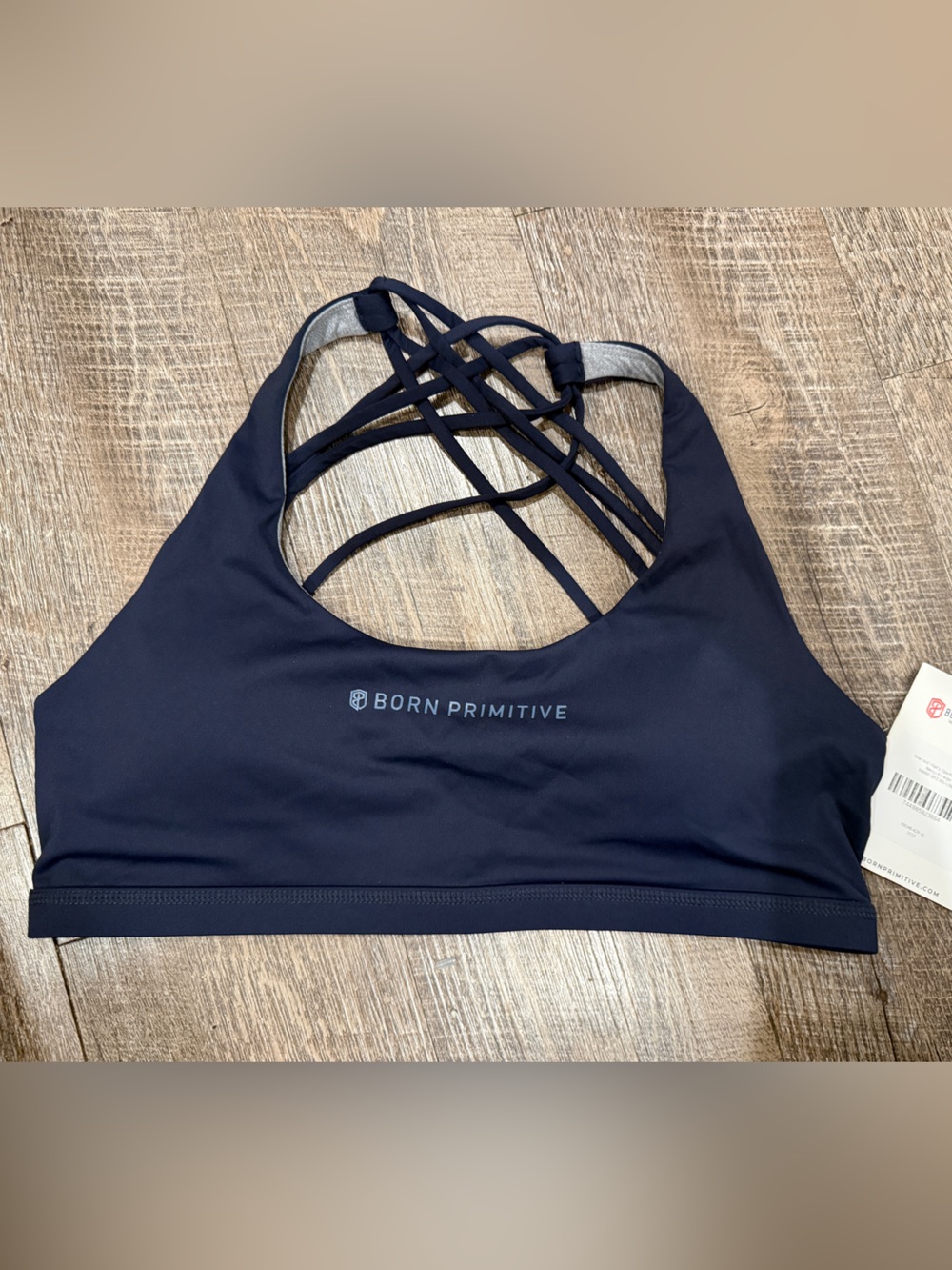 Born Primitive Dark Navy Strappy Back Sports Bra